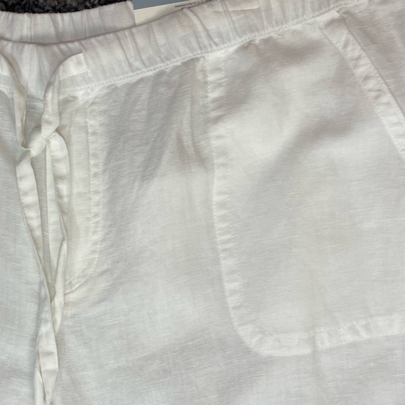 Liz Claiborne white Linen & cotton mid rise straight leg classic pants women’s L - Picture 9 of 17